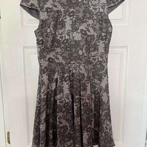 Betsey Johnson Black and White Lace Dress